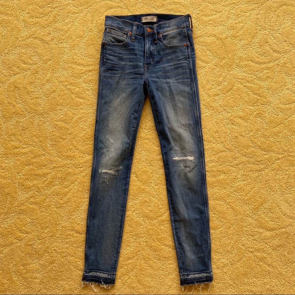 Madewell 9” high rise skinny jeans